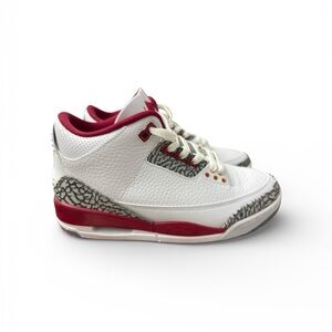 Air Jordan 3 Jordan White and Cardinal  New with Box Never worn